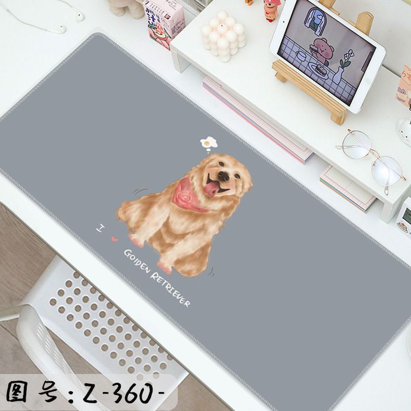 Alas Mouse Kartun Anjing Lucu Alas Meja Khusus Laptop Komputer Besar, Alas Meja Kantor Kreatif