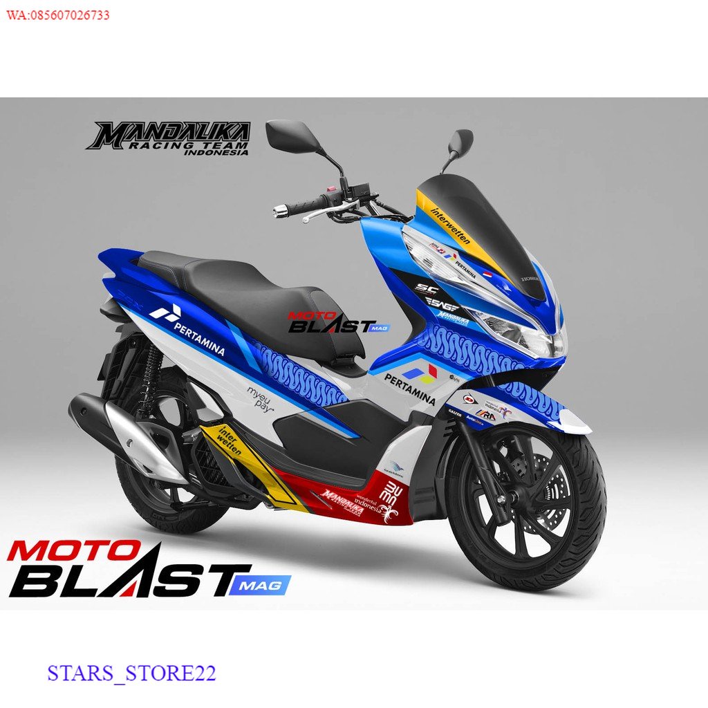 PREMIUM Decal Stiker Motoblast  PCX Livery Mandalika