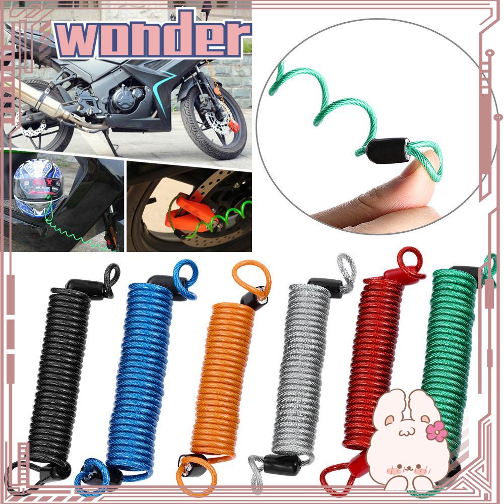 Wonder Spring Kabel Pengingat Sepeda Baru Motor Scooter 150cm Security