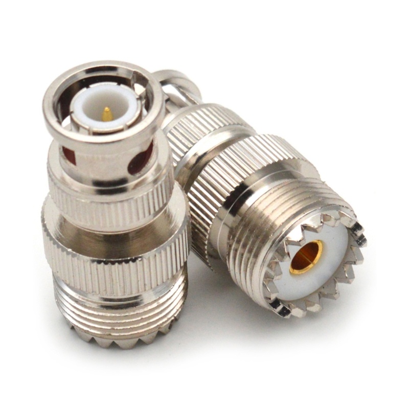 Vivi 1PC Kualitas Tinggi PL-259 UHF Female Plug To BNC Male Socket RF Coaxial Adapter Connector