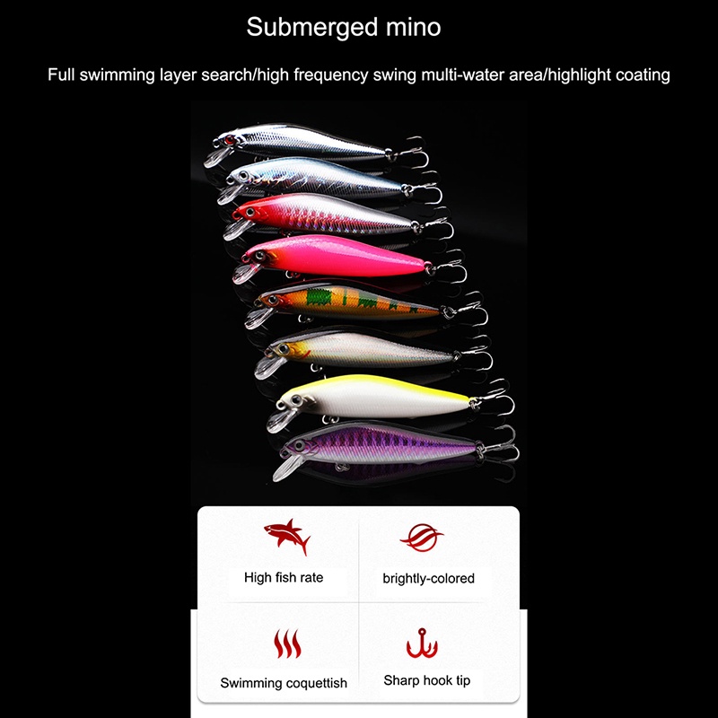 Selip 4cm /7cm /9cm /11cm Merak bass lure casg Keras electroplated silver 3D Mata Ikan Buatan SKK