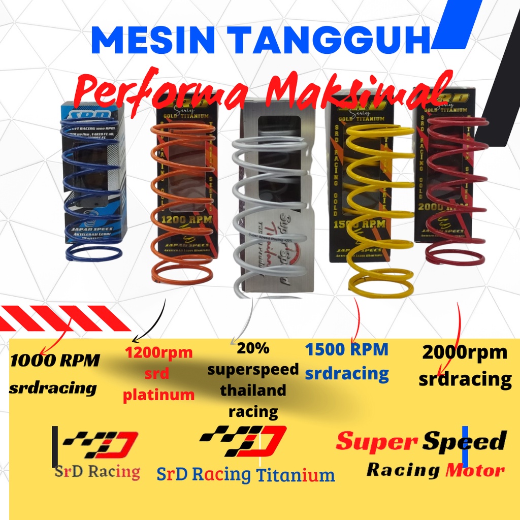 PER CVT PCX THAILAND ORIGGINAL 1500 RPM 1000 RPM. 1500 2000 RPM ORIGINAL THAILAND SRD RACING JAPAN S