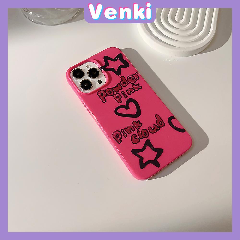 VENKI - For iPhone 11 iPhone Case Red Glossy TPU Soft Case Shockproof Protection Camera Romantic Love Letters Compatible with iPhone 14 13 Pro max 12 Pro Max xr xs max 7 8Plus