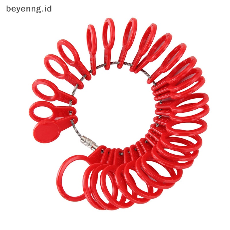 Beyen Measure Finger Sizer Ring Gauge Semua Ukuran UK A-Z Ukuran As 0-13 Plastik Cap ID