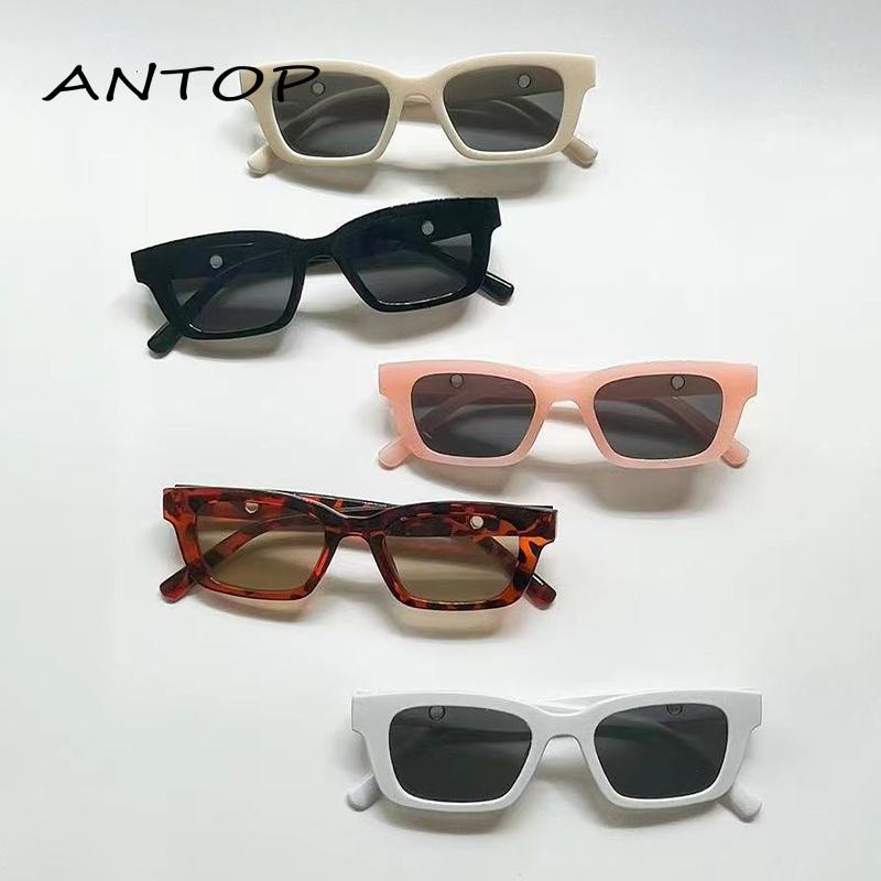 [antop] Kacamata Hitam Modis Serbaguna Retro Kacamata Persegi Panjang Anak Sunglasses