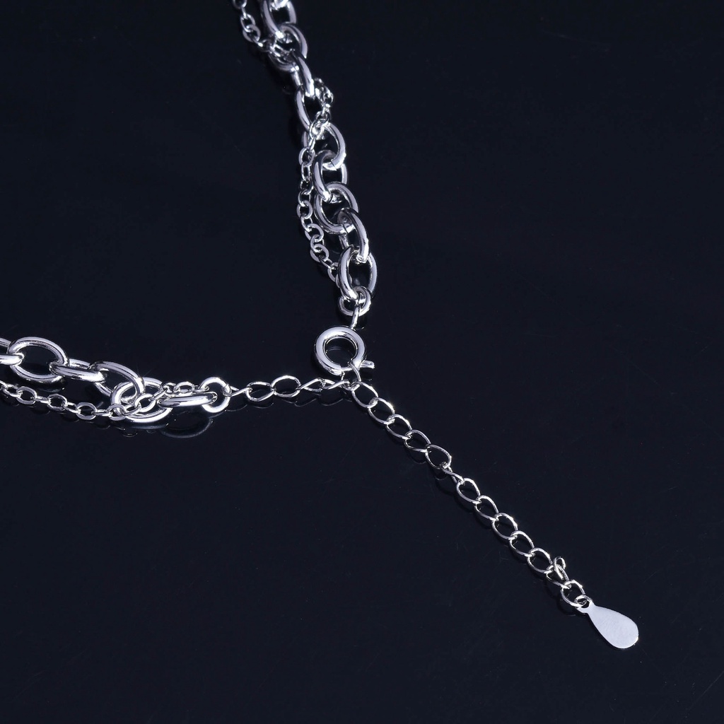 Goldkingdom Aksesoris Perhiasan Fashion Ready Stock Logam Tulang Selangka Rantai Dibungkus Kalung Gender Wanita Jarum Kalung