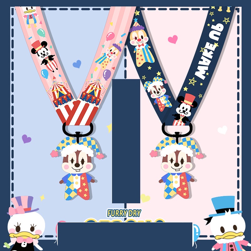 HUAWEI Kartun Lucu Sirkus Chipmunks Hewan Telepon Tali Untuk iPhone Untuk Samsung Untuk Xiaomi Untuk Redmi Untuk OPPO Untuk VIVO Case Cover 45 cm Anti-Hilang Lanyard