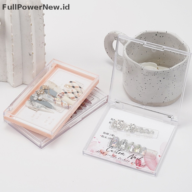 Power 1PC Kotak Kosong Mini Plastik Nail Art Permata Berlian Imitasi Tempat Penyimpanan Bubuk ID