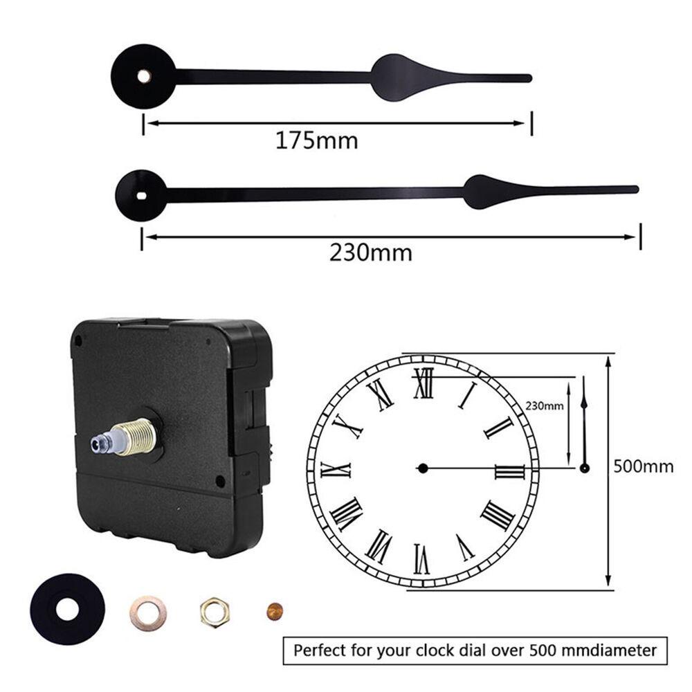 R-FLOWER Jam Movement Aksesoris Baru Motor Extra Long Pointer Torsi Tinggi