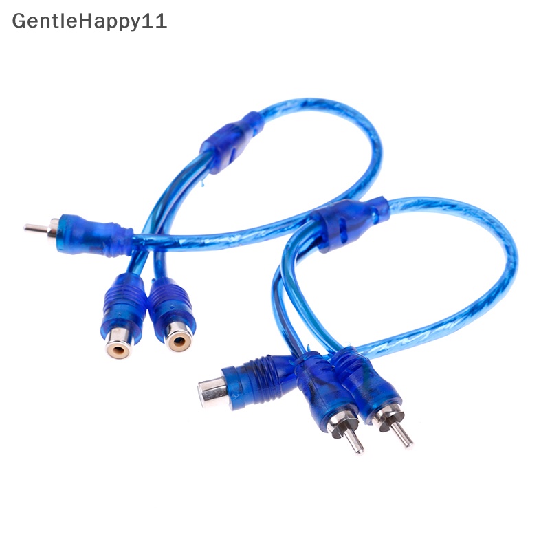 Gentlehappy 1Pc RCA female to male splitter stereo audio Y Adaptor Kabel Konektor Kawat id