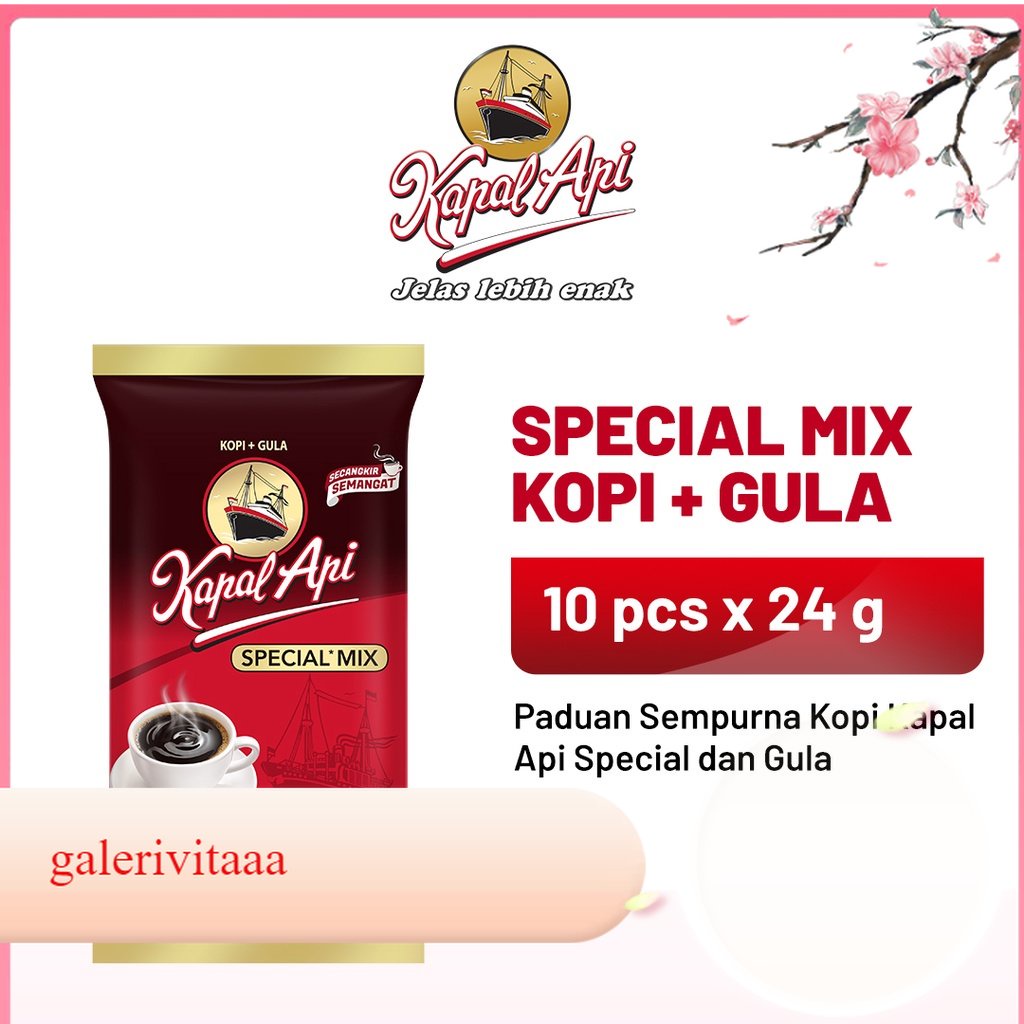 

Kapal Api Special Mix 1 Pack ( Isi 10 Pcs x 24 Gram )