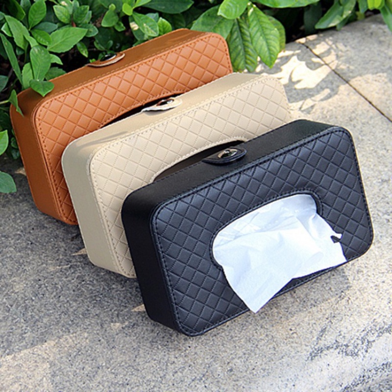 【COD】Tempat Tissu Mobil Gantung/Kotak Tissue Mobil Multifungsi/Kotak Tissue Kulit Mobil/Kotak Tissue Mobil Kulit