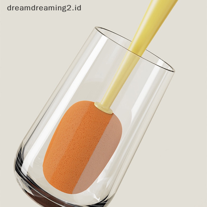 (drea) Sikat Pembersih 3in1 Cup Scrubber Gagang Panjang Lazy Bottles Brush Sikat Cuci//