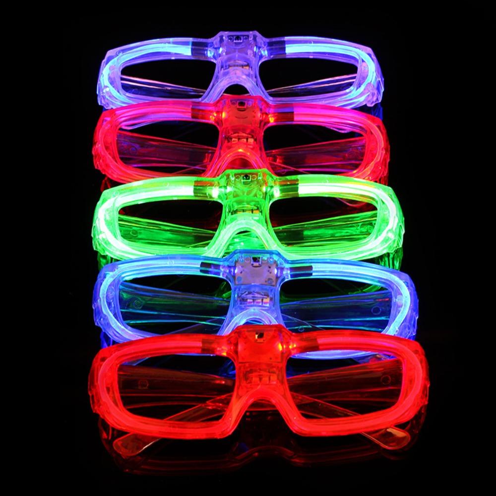 [Elegan] Kacamata Bercahaya Perlengkapan Pesta Anak-Anak Glow in The Dark Party Konser Props Dewasa Party Supplies Rana Shades Glasses