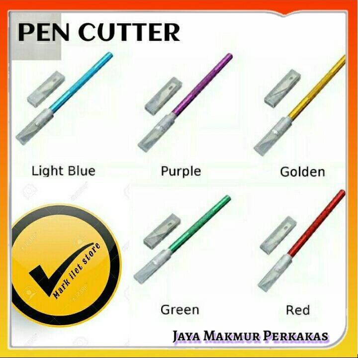 Pisau servis dan Sayat Bonsai Kelapa 1 set isi 6 pcs nata pisau-pen cutter art knife presisi