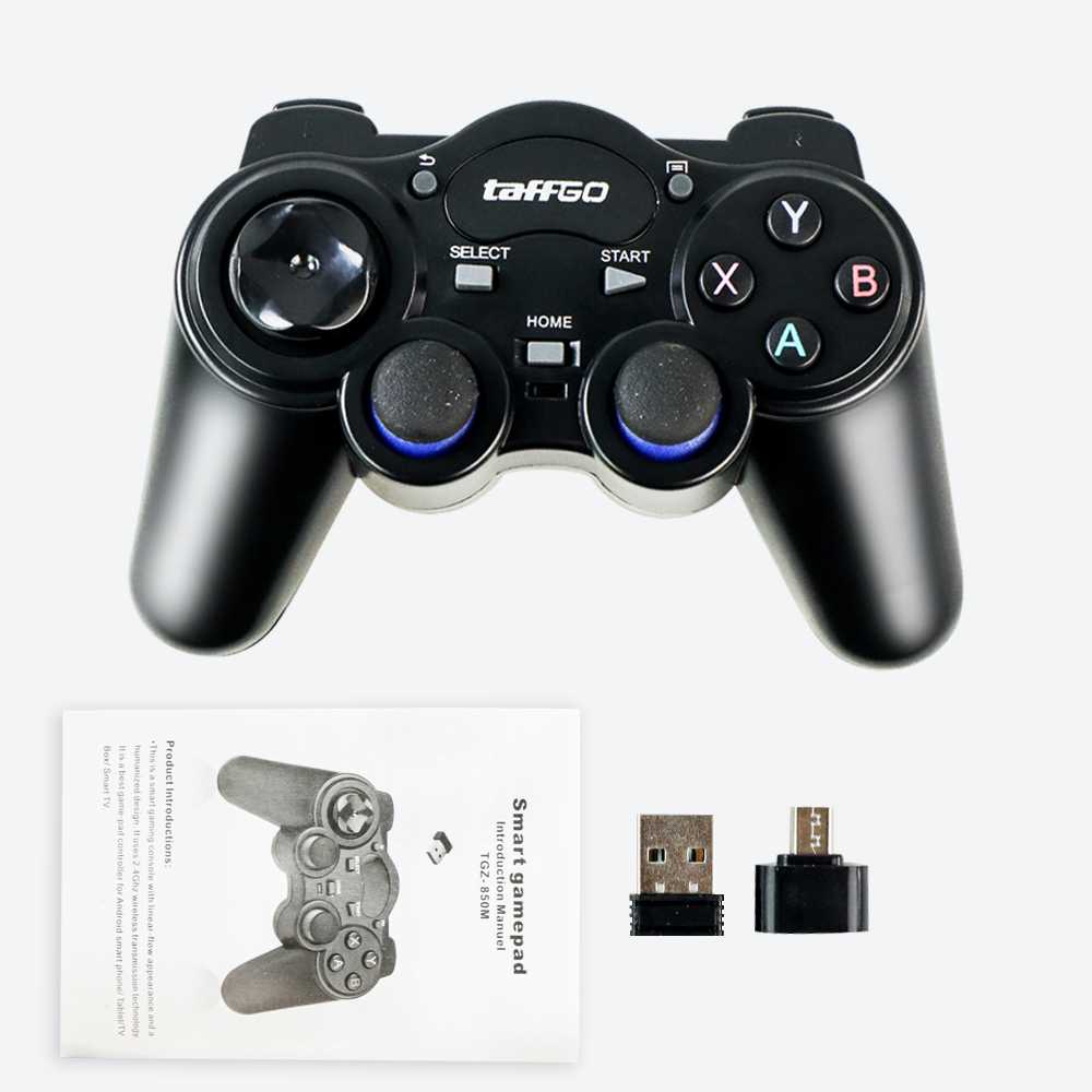 TaffGO Wireless Gamepad 2.4 GHz untuk Smart TV Box Stik