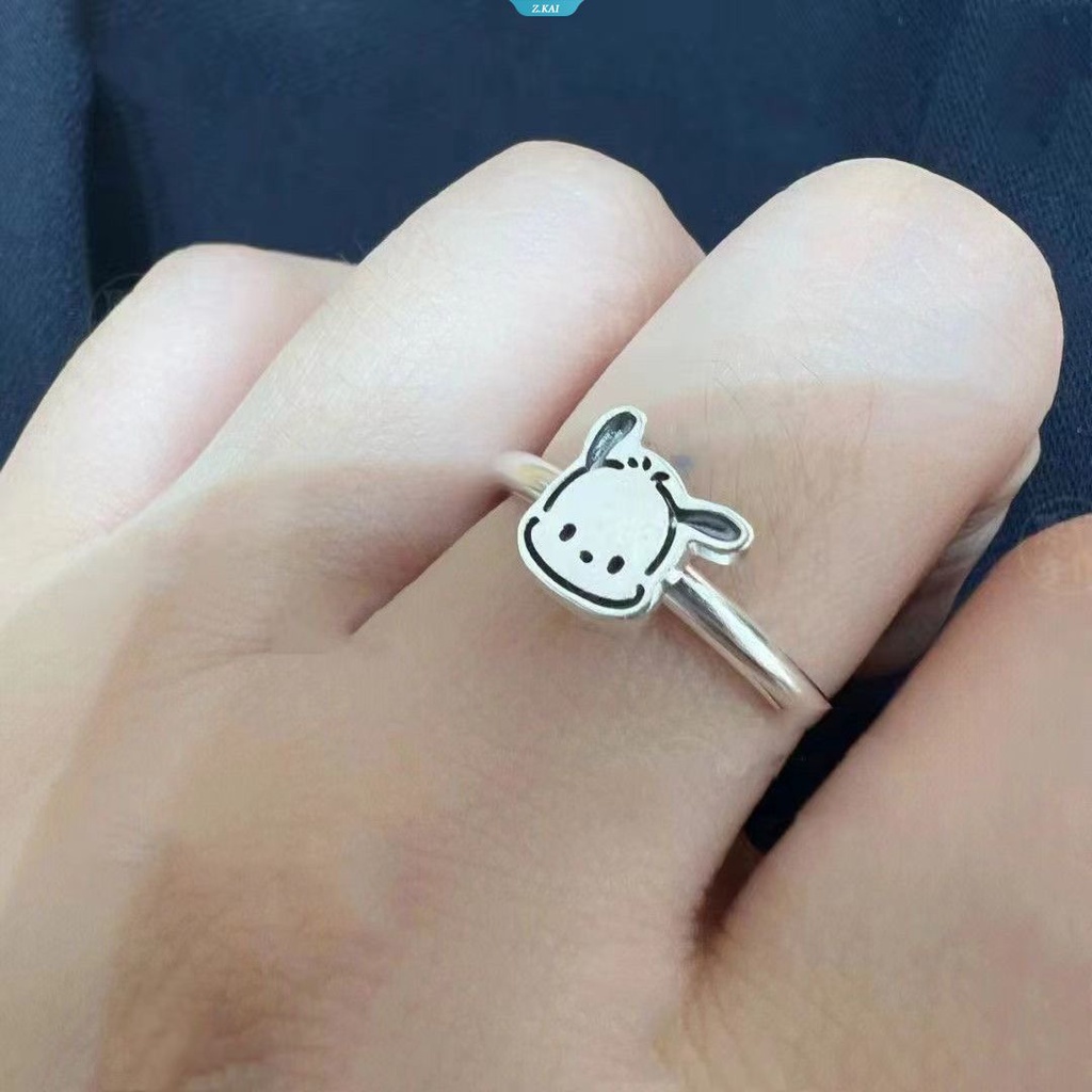 Sanrio Pochacco Cincin Kawaii Anime Kartun Kecantikan Siswa Perhiasan Tangan Hiasan Dekorasi Aksesoris Mainan Gadis Hadiah Natal [ZK]