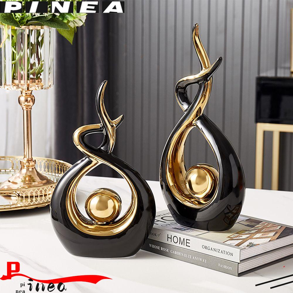 Patung Keramik Nanas Kantor Centerpiece Creative Ornament Statue Abstract Art