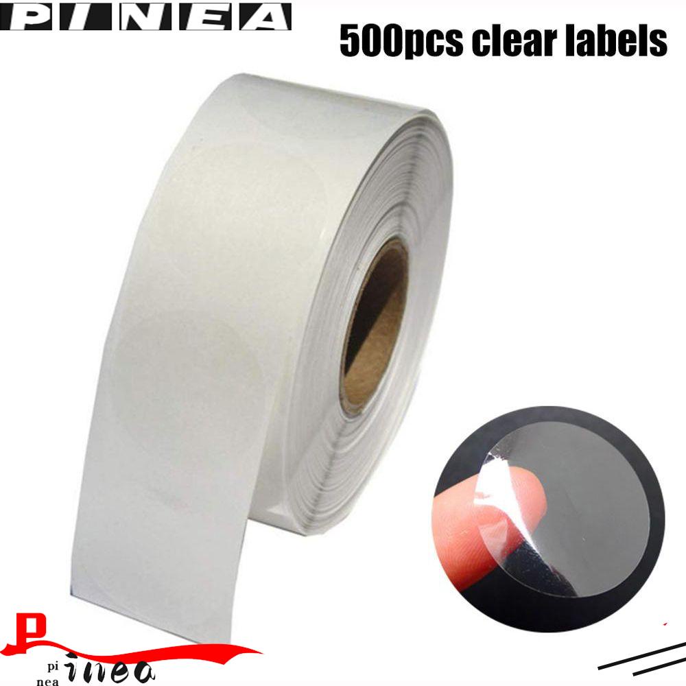 Nanas Stiker Transparan PVC Self-Adhesive Bulat Perlengkapan Pesta Sealing Tag