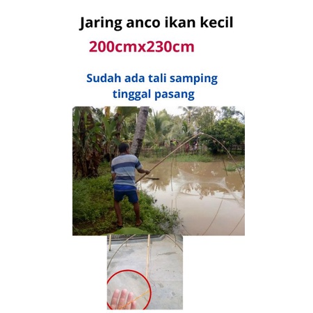 Jaring anco tradisional jaring ikan kecil jaring pukat jaring anco ikan kecil jaring murah