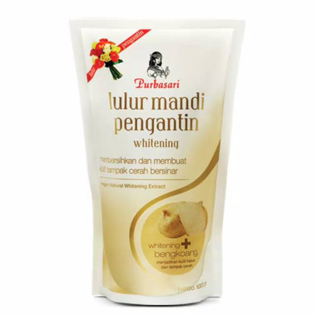 PURBASARI Lulur Mandi Pengantin Whitening 500ml | 1L