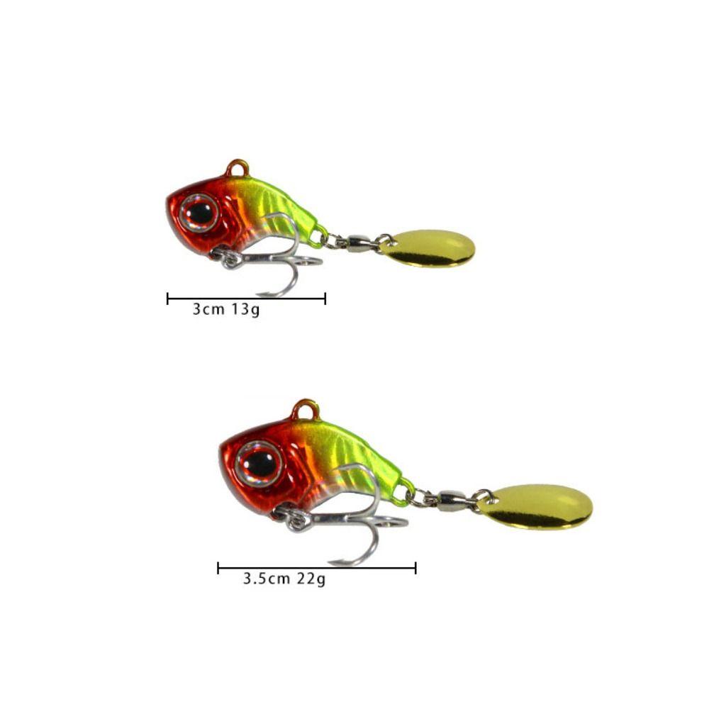 Lanfy Wobble Lures Sendok Umpan Memancing Luar Ruangan Kecil Whirlwind Umpan Palsu Berputar Umpan Mikro Payet Umpan Pancing