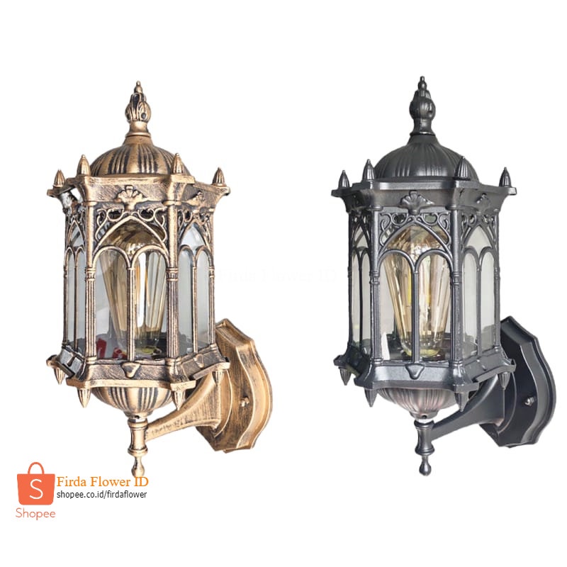 (Free Bublewrap)  Lampu dinding antik model eropa 5000 Lampu Hias Dinding Klasik 1000 Lampu Teras La