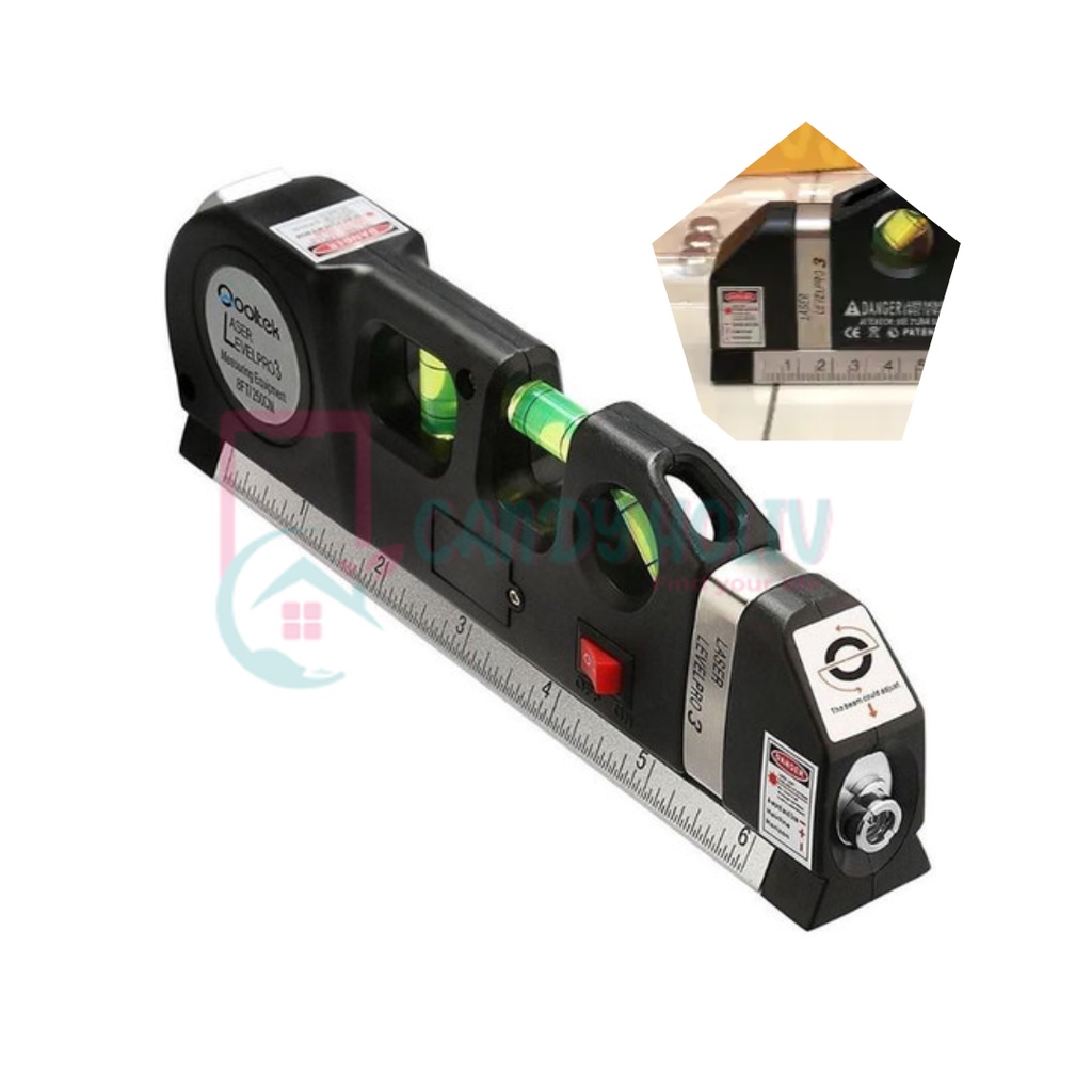 

Fixit Waterpass Digital Laser Meteran Meter Measure Tape Level Pro 3