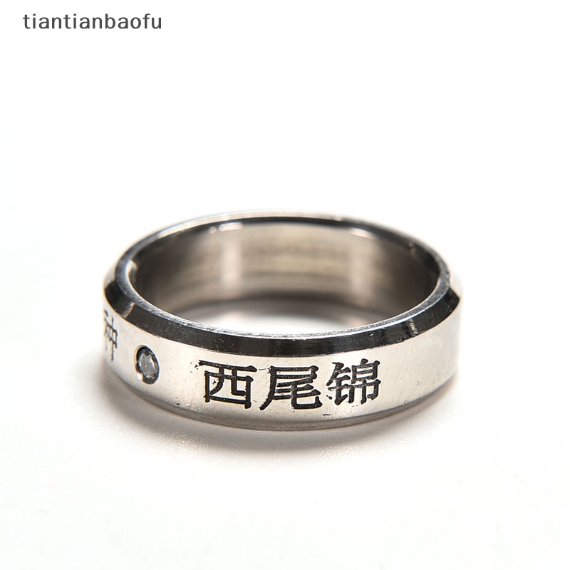 [tiantianbaofu] 1pcs Cosplay Anime Untuk Tokyo ghoul Ken Kaneki Titanium steel ring rings Butik