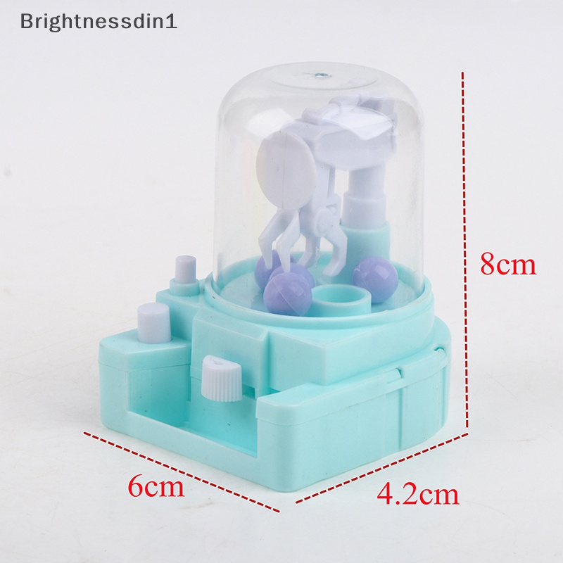 [Brightnessdin1] Mesin Capit Mini Boneka Bola Penangkap Desktop Mainan Interaktif Anak Boneka Klip Butik