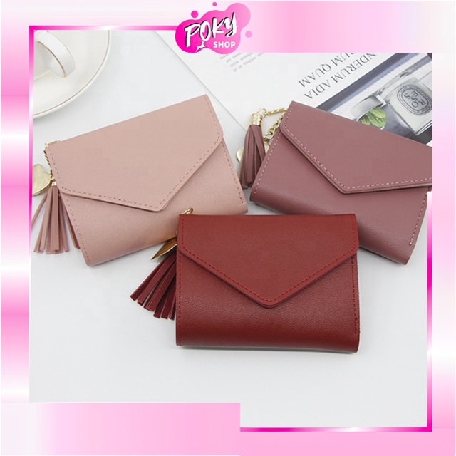 POKY - D6146 Dompet Fashion / Dompet Kekinian / Dompet Lipat Wanita / Dompet Kecil Wanita / Dompet Style Korea / Dompet Mini Wanita / Dompet Lipat /