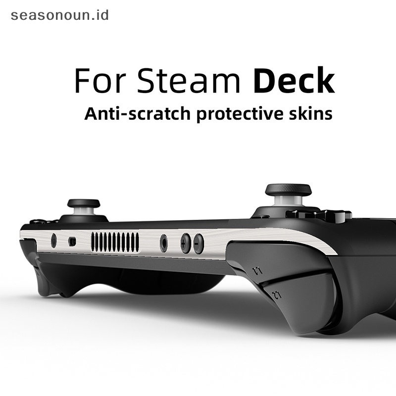 Seasonoun Aesthetic Skin Vinyl Untuk Steam Deck Console Full Set Pelindung Kulit Decal Stiker Cover Case Handheld Console Sticker Aksesoris Pelindung Gaming.