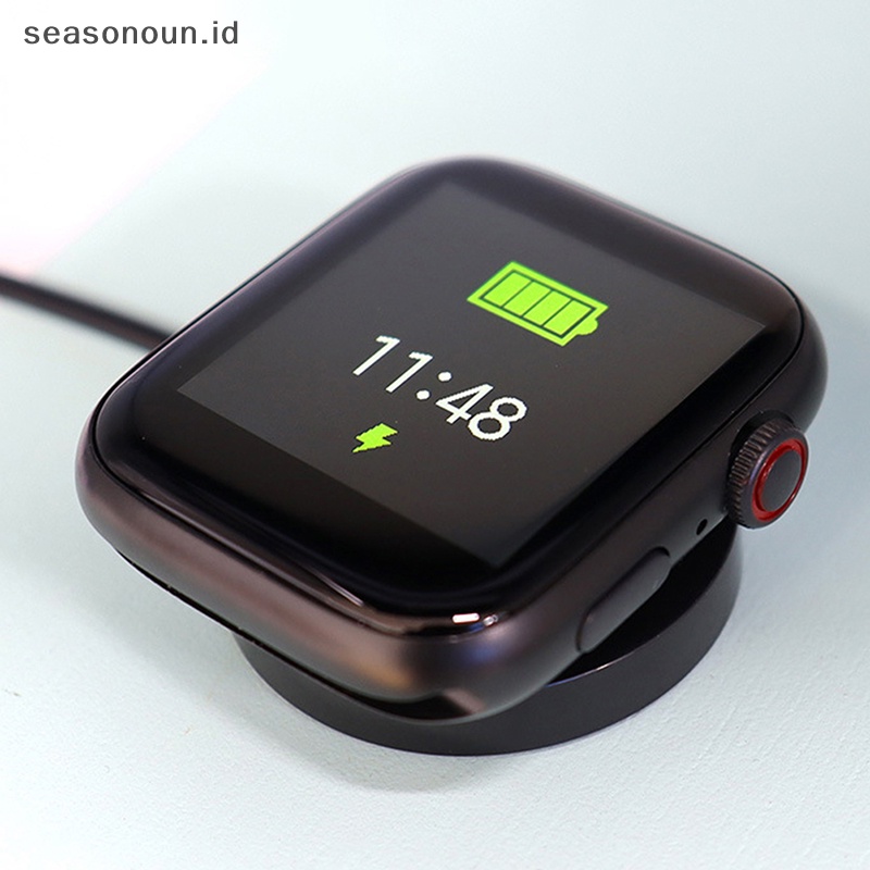 Seasonoun Smartwatch Charger Dock Stand Cradle Kompatibel Untuk T500+Plus T55+Pro.
