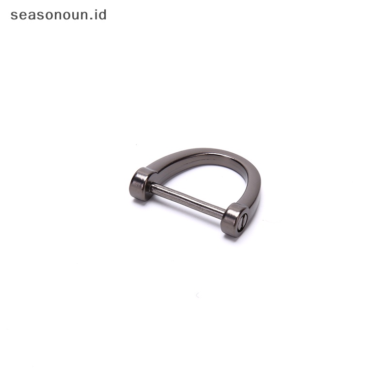 Seasonoun Gantungan Kunci Mobil Batang Tebal Classic D Shape Horseshoe Key Holder.