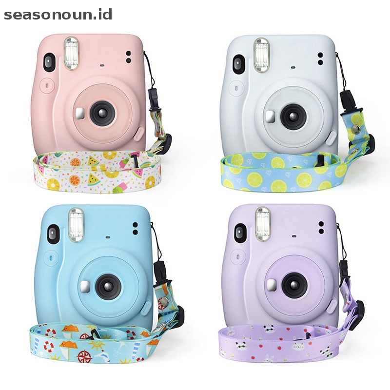 Strap Bahu Leher Kamera Seasonoun 1.2m Untuk Fujifilm Instax Mini 11 8 8+9tali Kamera.