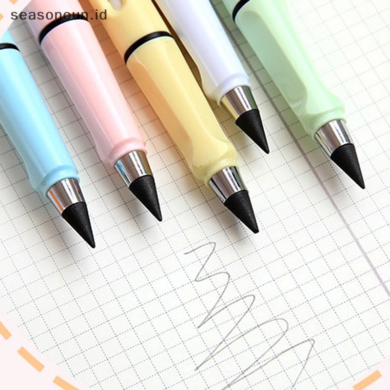 Seasonoun Pensil Wrig Kartun Tanpa Batas Tanpa Tinta Eternal Pen Art Paing Tool Stationery.