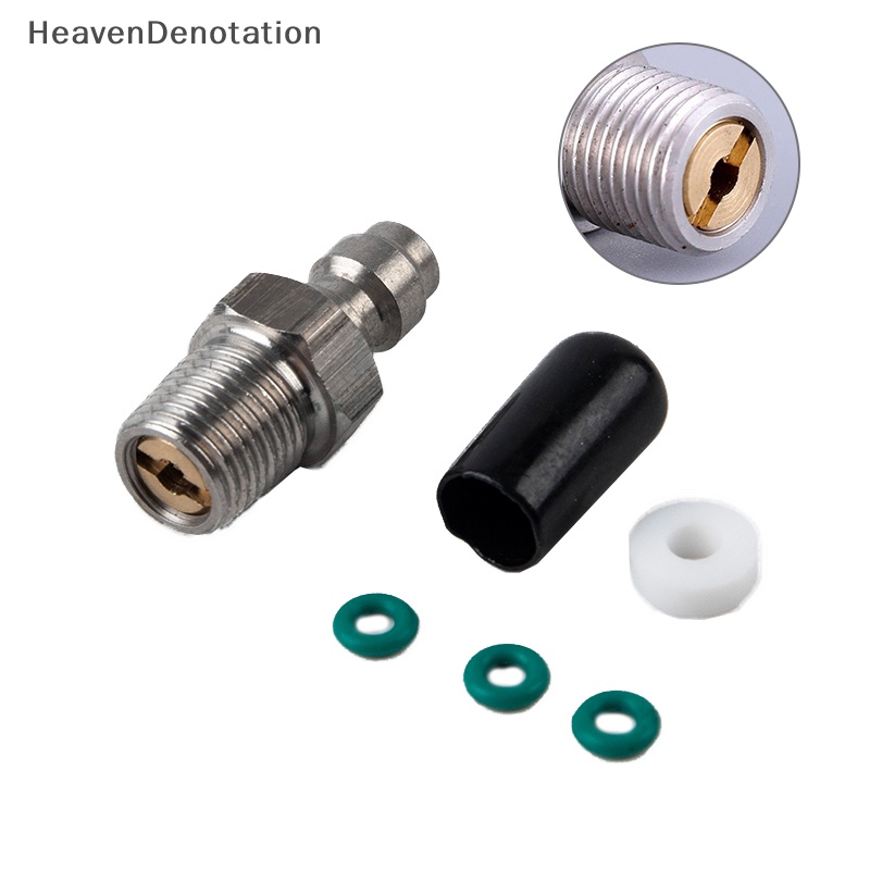 [HeavenDenotation] Pcp Paintball Pneumatic Quick Coupler 8mm M10x1 Male Plug Adapter Fitg1/8NPT HDV