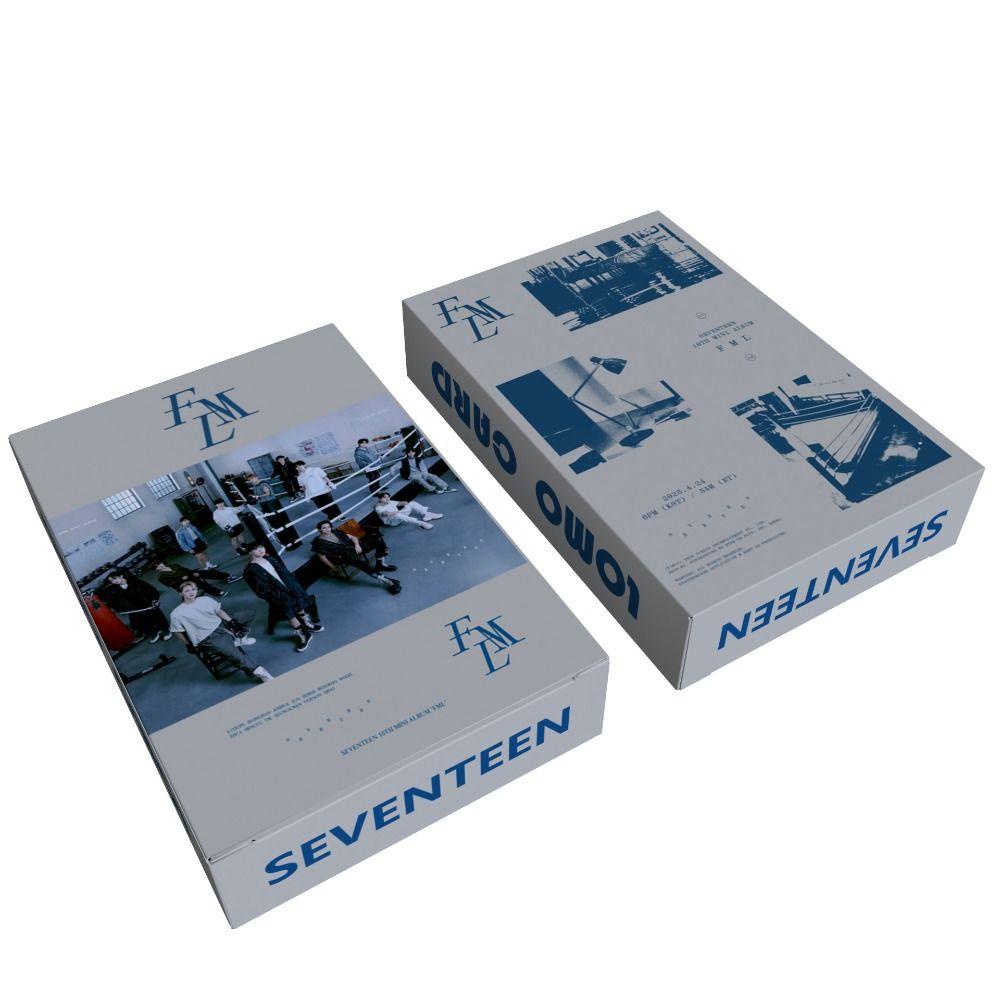 【 ELEGANT 】 Set Kartu Lomo Flash Gift Card Mainan Cewek Ulang Tahun Kekinian Fashion Cowok Grup Album Kartu Kolektor Card Unforgiven Idol Photo Seventeen Kartu Lomo