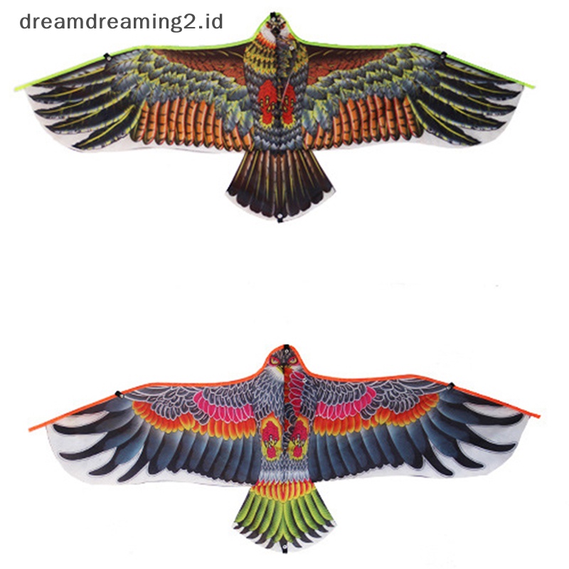 (drea) Layangan Eagle 1.1m Dengan Garis Layangan 30meter Anak Flying Bird Layangan Mainan Outdoor//