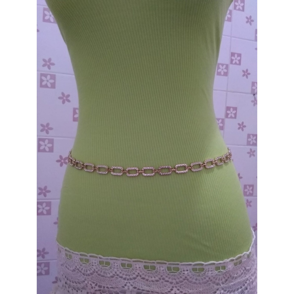 Ikat Pinggang Rantai Cewek DIAMOND CHAIN Belt Korea Fashion Wanita trendy Cewe Aksesoris