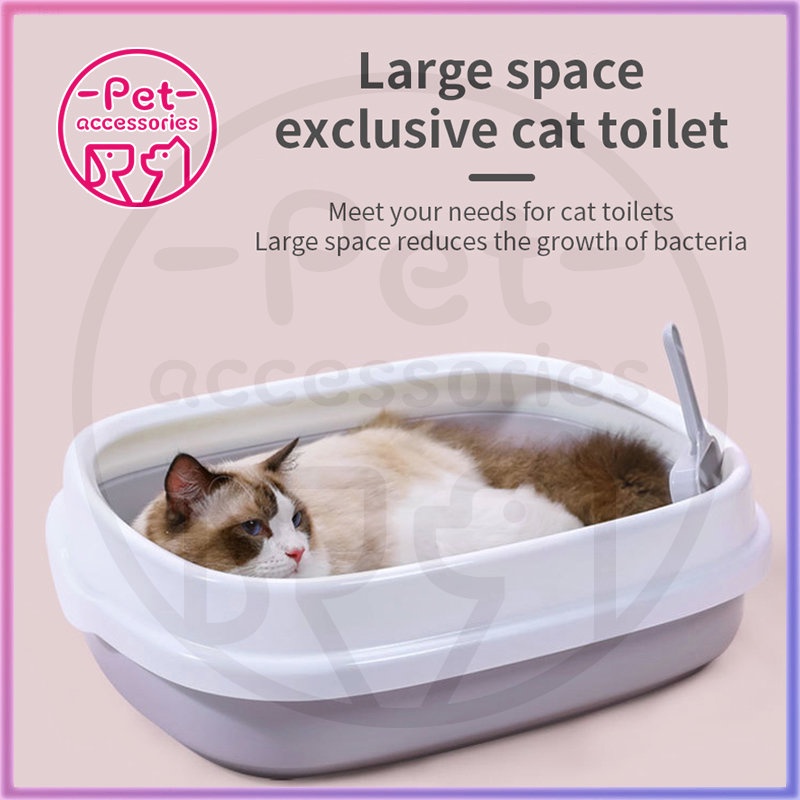 Baskom Bak Pasir Pup Kucing / Cat Litter Box / Tempat Kotoran Hewan