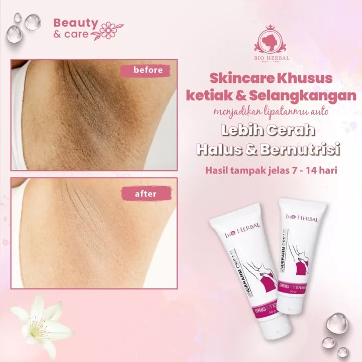 BIO HERBAL UNDERARM CREAM BRIGHTENING 50GR - BIOHERBAL KETIAK