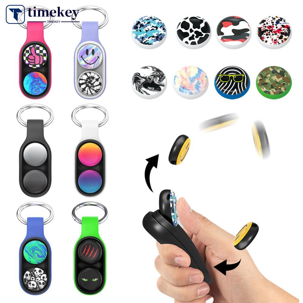 Timekey PopPuck Fidget Toy Hand Spinner Tombol Magnetik Mainan Pop Puck Dekompresi Mainan Untuk Dewasa Ulang Tahun Anak Natal R4W4