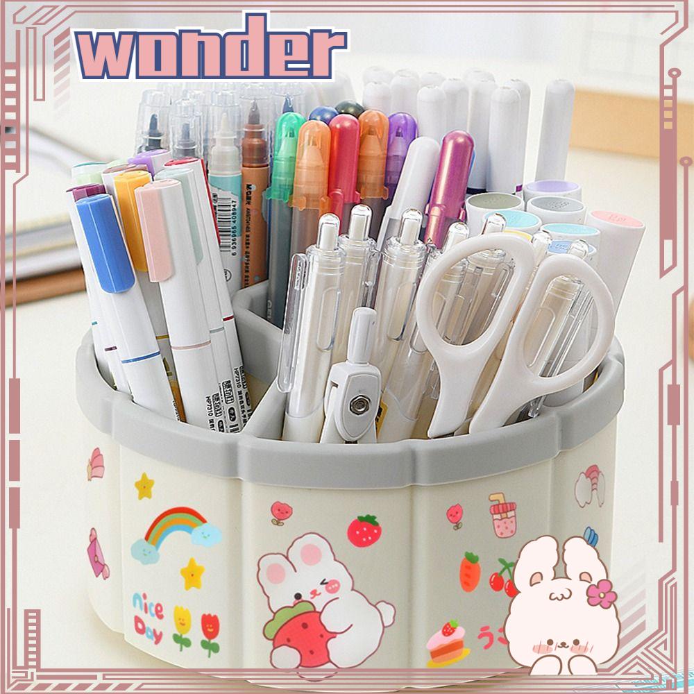 Wonder Pen Holder Hadiah Anak Tahan Lama360° Rotating School Office Stationery Ferris Wheel Kotak Penyimpanan Pensil