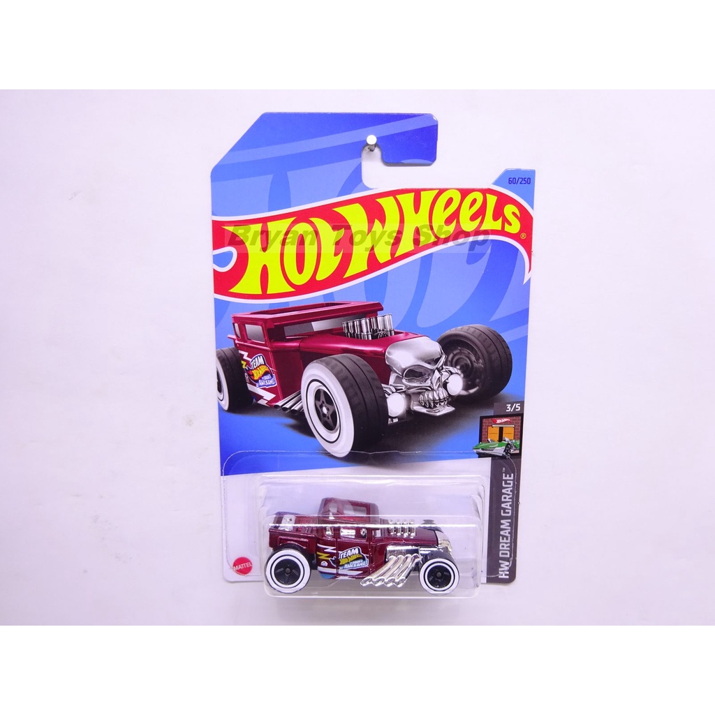 Hot Wheels Bone Shaker Merah Team Awesome