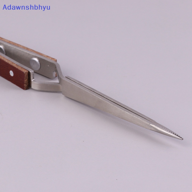 Adhyu Jewelry Solder Pinset Lurus Ujung Lengkung Selflock Welding Tweezer Tool ID