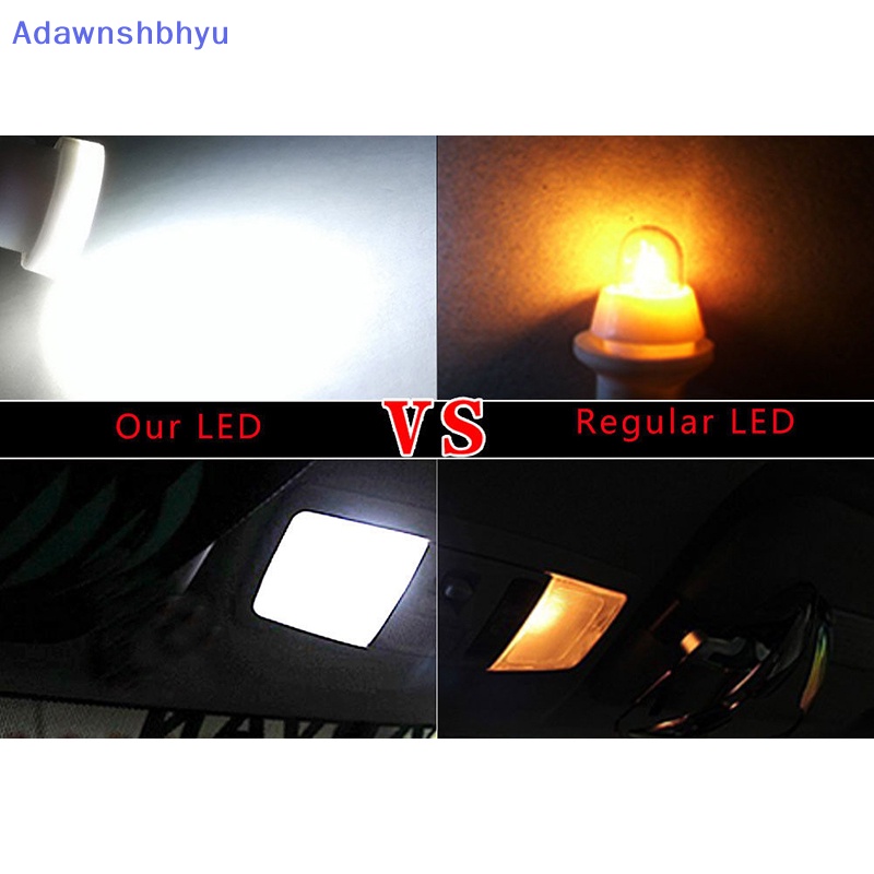 Adhyu 10X Interior Mobil LED T10 COB W5W Lisensi Wedge Pintu Instrumen Side Bulb Lamp ID