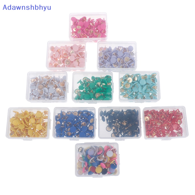 Adhyu 100Pcs Pin Dorong Bulat Papan Pengumuman Map Thumb Tacks Point Bulle Drawing  Id