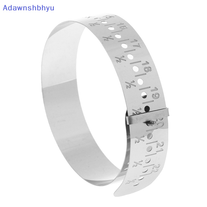 Adhyu Stainless Steel Bangle Sizer Gauge Adjustable Wrist Bracelet Alat Ukur ID