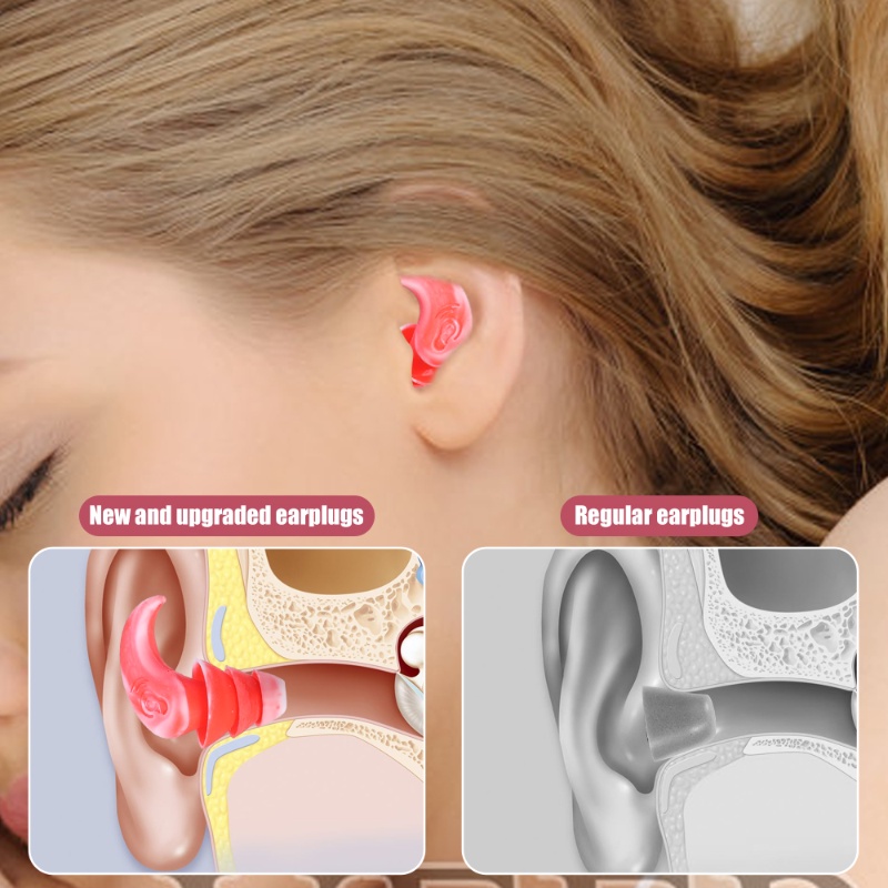 Renang Pelindung Telinga Earplug Silikon Lembut/Penyumbat Telinga Portabel Tahan Air Dan Kebisingan/Penyumbat Telinga Kedap Suara Serbaguna/Aksesoris Pelindung Telinga Mini/